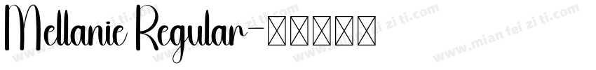 Mellanie Regular字体转换
